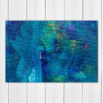 Abstract Art Blue and Green - Acrylic Photo