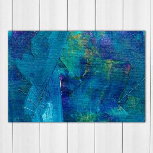 Abstract Art Blue and Green - Acrylic Photo