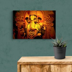 Yellow Alley God Ganesha Acrylic Photo