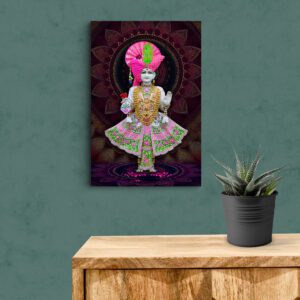 White Dressed Ghanshyam Maharaj Acrylic Photo