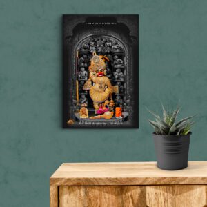 Black Salangpur Hanumanji Acrylic Photo