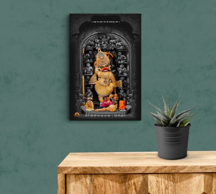 Black Salangpur Hanumanji Acrylic Photo