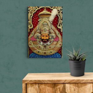 Khatu Shyam Baba Golder Design Acrylic Photo