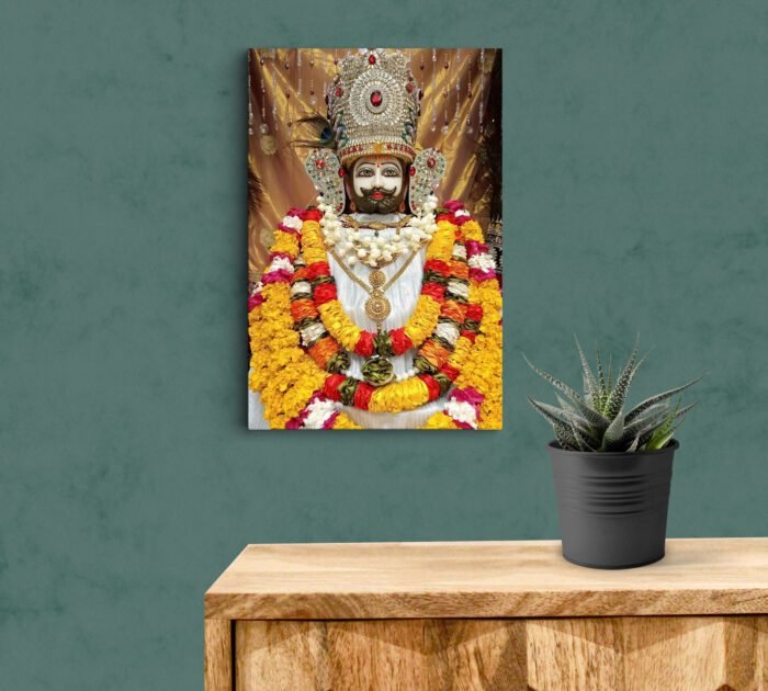 Khatu Shyam Baba White Dressed Acrylic Photo