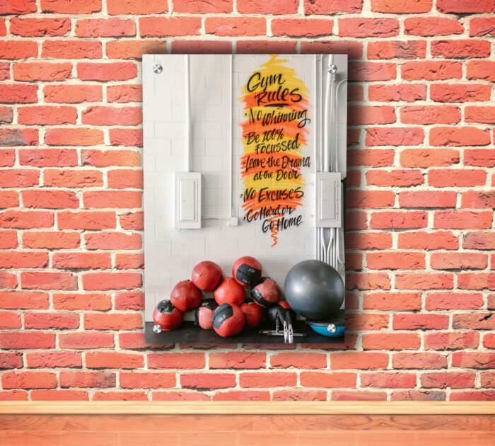 Gym Rules Acrylic Photo