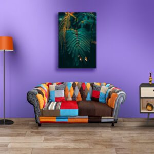 Aesthetic Green Leaves Acrylic Photo