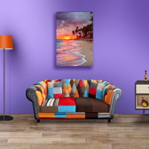 Sunrise At Beach Acrylic Photo