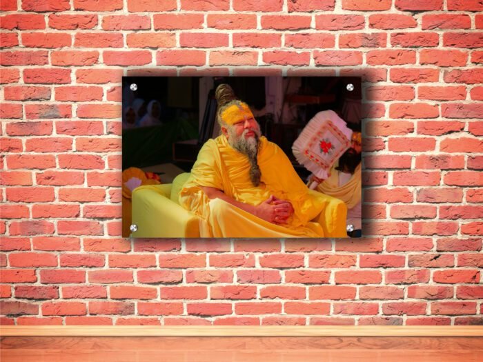 Shri Premanand Ji Maharaj Divine Wisdom Acrylic Photo