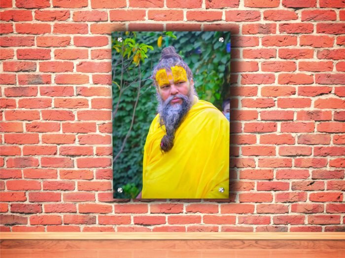Shri Premanand Govind Sharan Ji Maharaj Religious Acrylic Photo