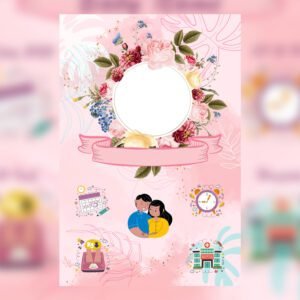 Baby Birth Photo Frame (Pink)