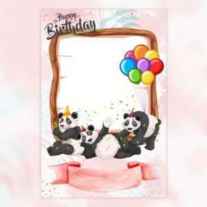 Baby Birth Photo Frame (Panda)