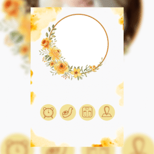 Baby Photo Frame (Orange)